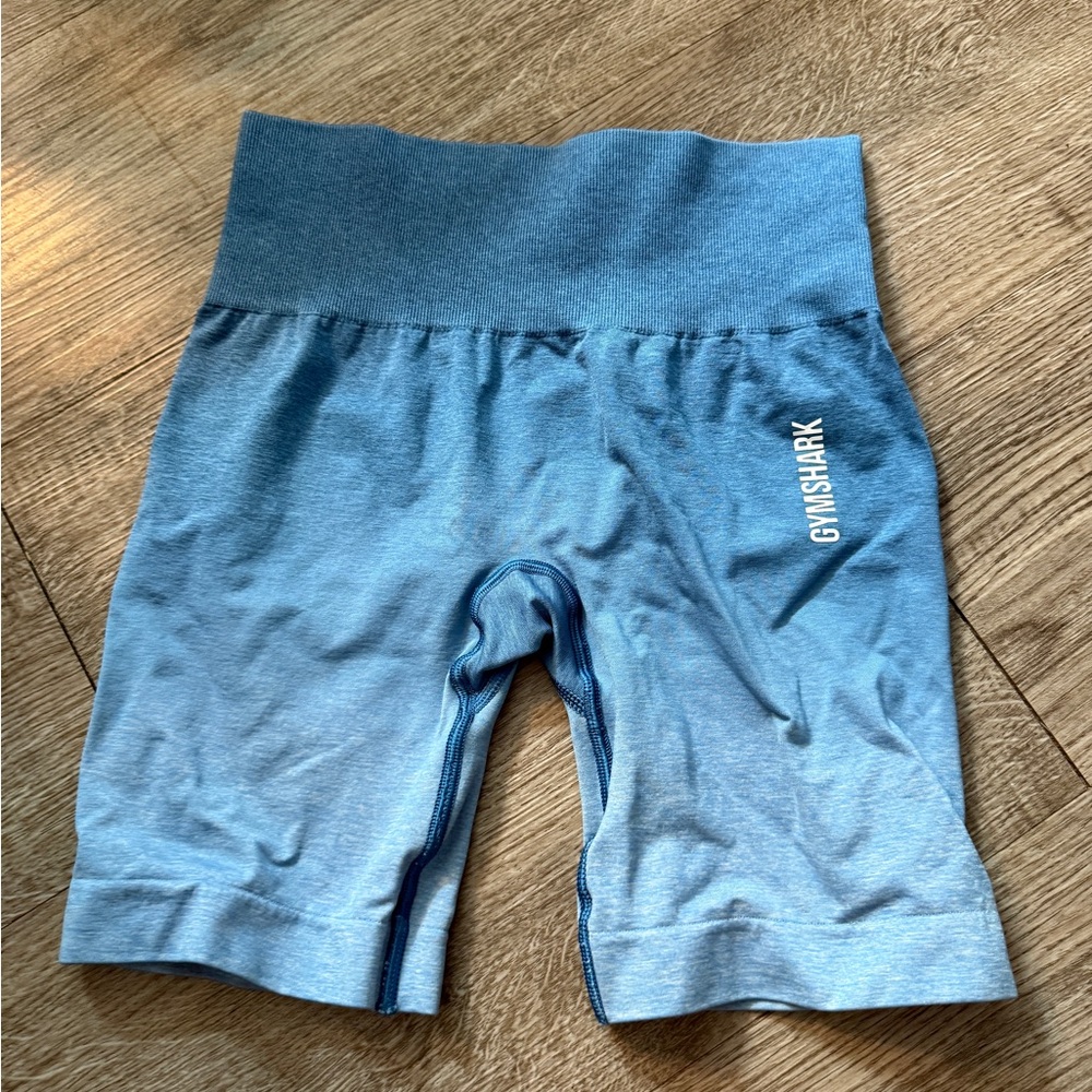 Gymshark Blue High-Waisted Shorts